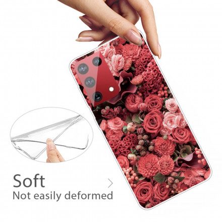 Skal För Samsung Galaxy S21 Ultra 5G Intensiva Blommor