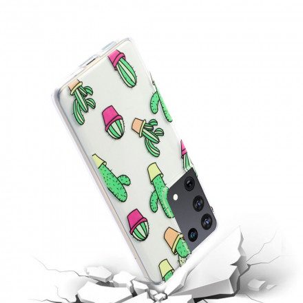 Skal För Samsung Galaxy S21 Ultra 5G Mini Cactus