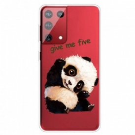 Skal För Samsung Galaxy S21 Ultra 5G Panda Ge Mig Fem