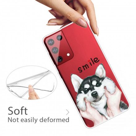 Skal För Samsung Galaxy S21 Ultra 5G Smile Dog