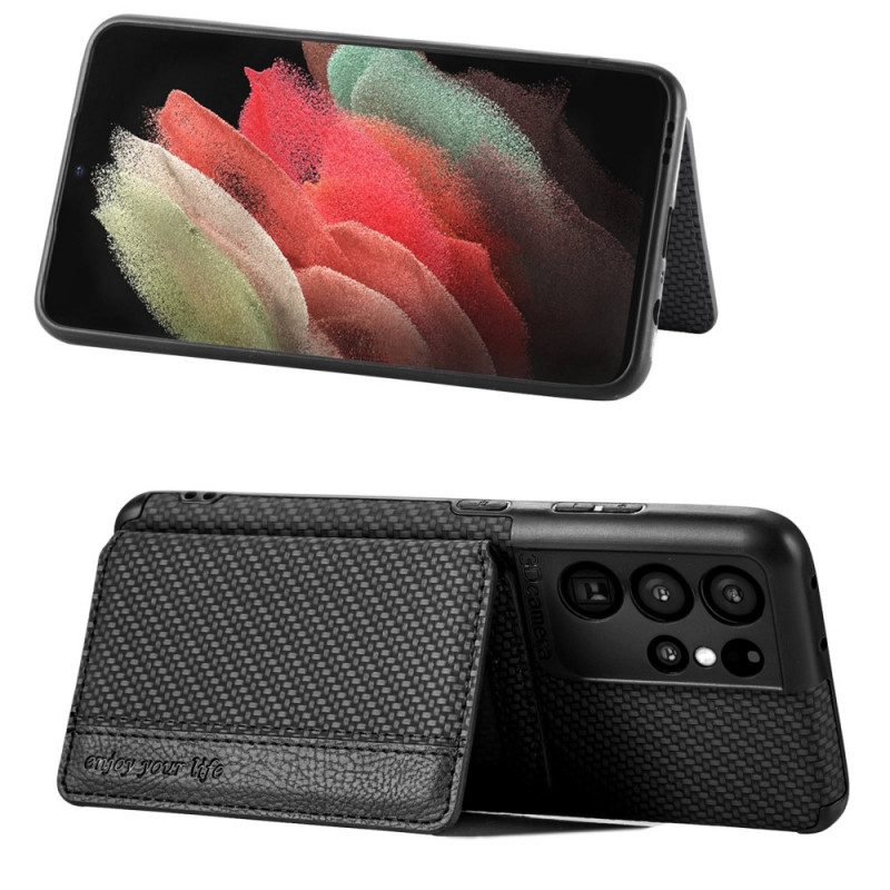 Skal För Samsung Galaxy S21 Ultra 5G Stöd För Rfid-korthållare