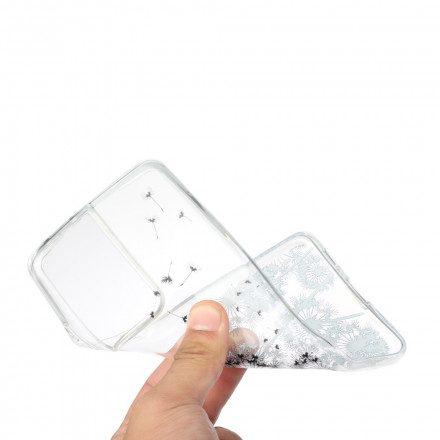Skal För Samsung Galaxy S21 Ultra 5G Transparenta Svarta Maskrosor