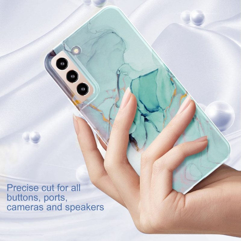 Skal För Samsung Galaxy S22 5G Flexibel Silikonmarmor