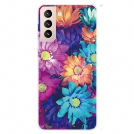 Skal För Samsung Galaxy S22 5G Flexibla Blommor