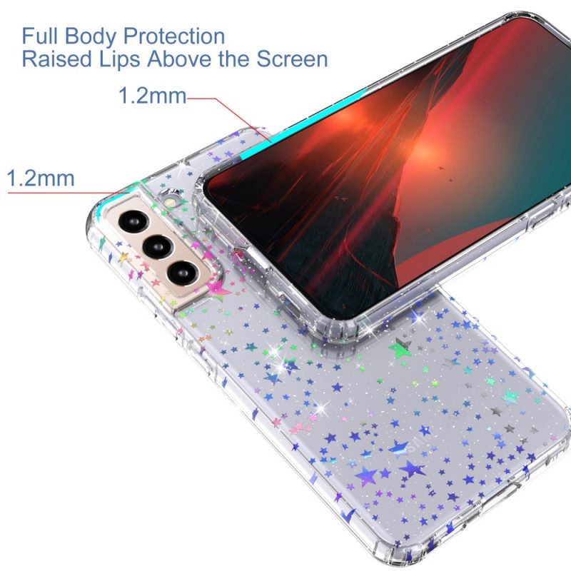Skal För Samsung Galaxy S22 5G Flexibla Silikonstjärnor