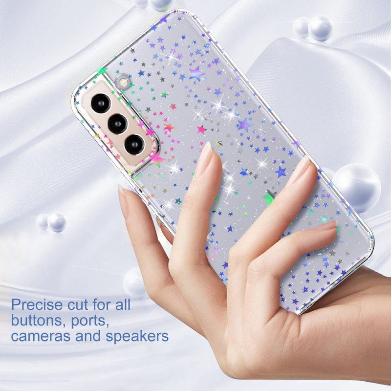 Skal För Samsung Galaxy S22 5G Flexibla Silikonstjärnor