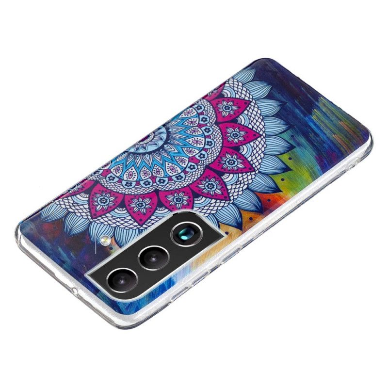 Skal För Samsung Galaxy S22 5G Fluorescerande Blomsterserie