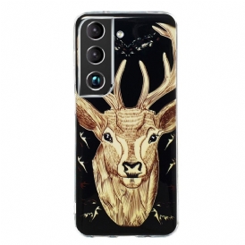 Skal För Samsung Galaxy S22 5G Fluorescerande Majestic Stag