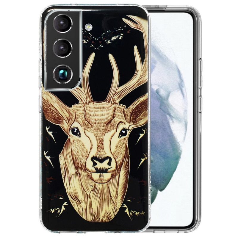 Skal För Samsung Galaxy S22 5G Fluorescerande Majestic Stag