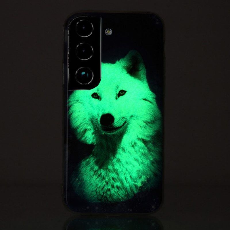 Skal För Samsung Galaxy S22 5G Fluorescerande Varg