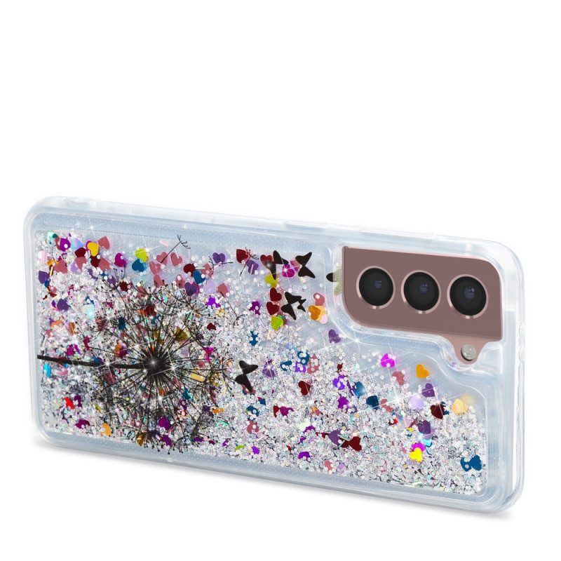 Skal För Samsung Galaxy S22 5G Glittermaskrosor