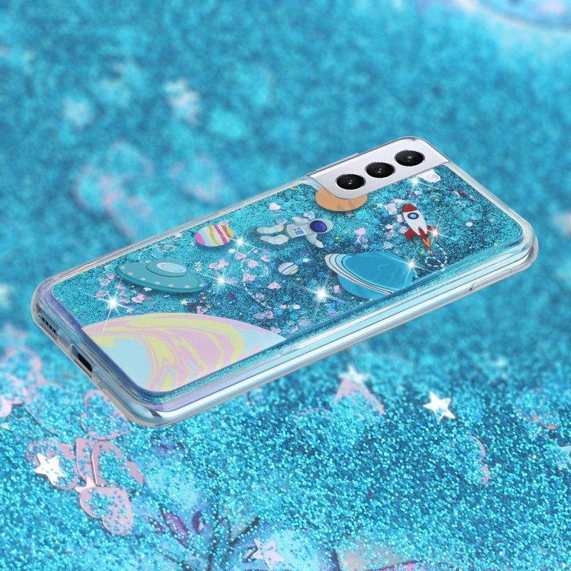 Skal För Samsung Galaxy S22 5G Glitterutrymme