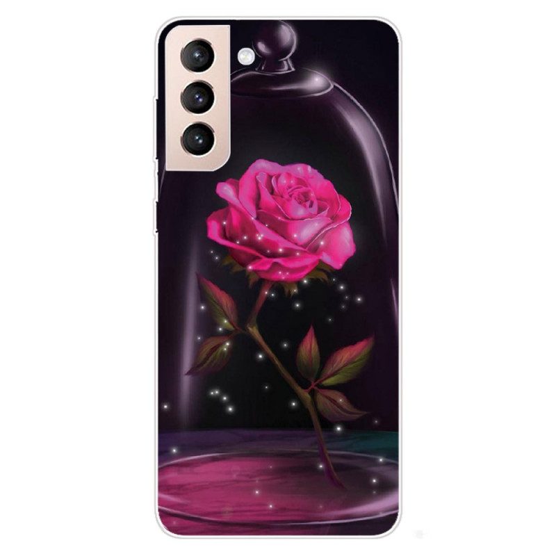 Skal För Samsung Galaxy S22 5G Magisk Rosa