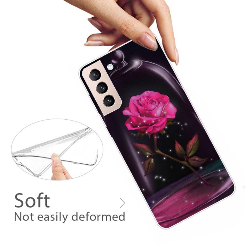 Skal För Samsung Galaxy S22 5G Magisk Rosa