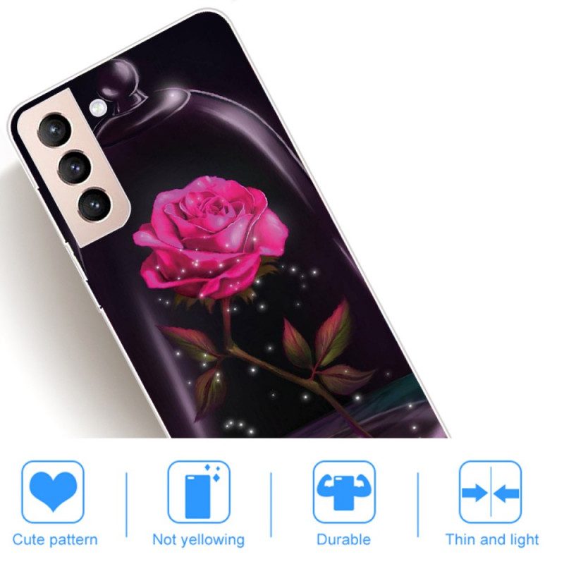 Skal För Samsung Galaxy S22 5G Magisk Rosa