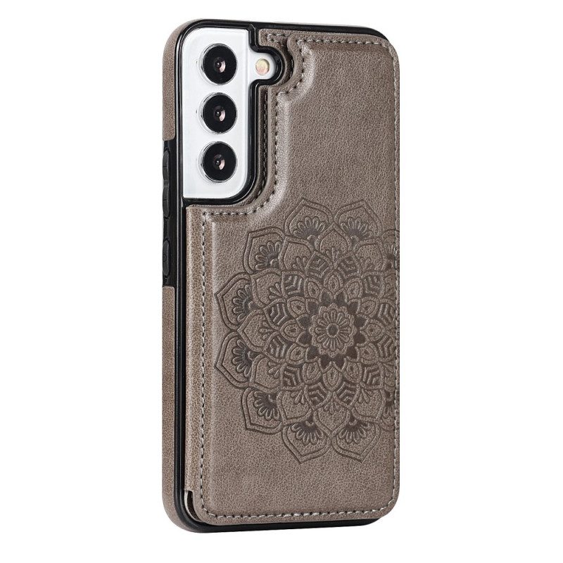 Skal För Samsung Galaxy S22 5G Mandala Print Card Holder