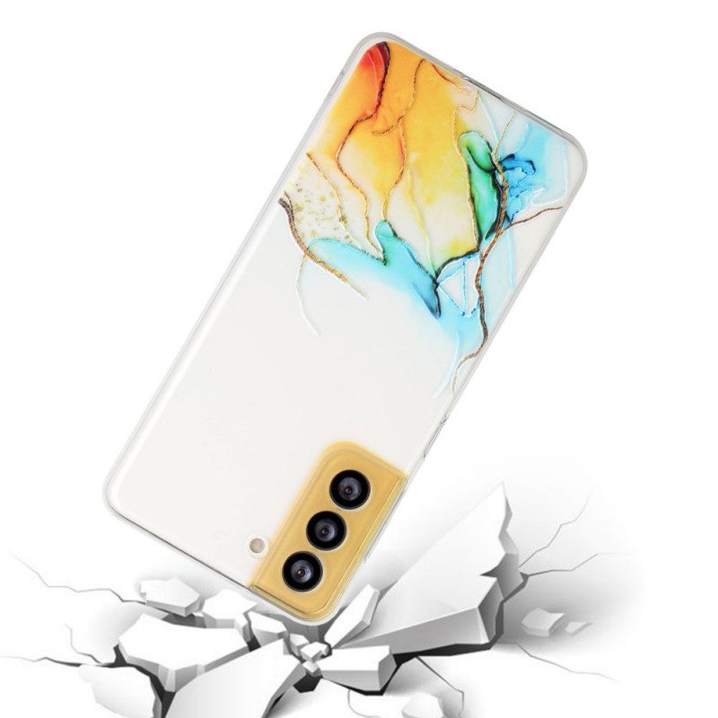 Skal För Samsung Galaxy S22 5G Marmoreffekt Silikon