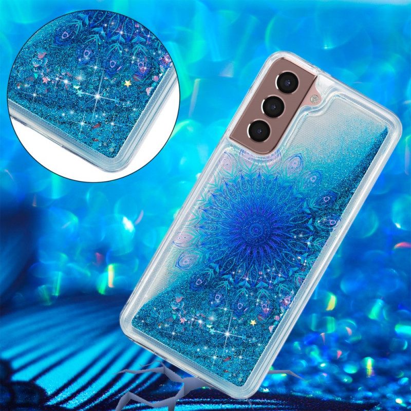 Skal För Samsung Galaxy S22 5G Paljett Mandala