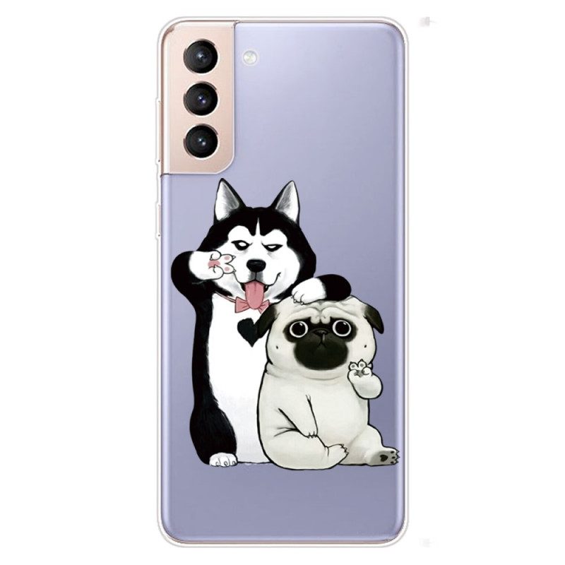 Skal För Samsung Galaxy S22 5G Roliga Hundar