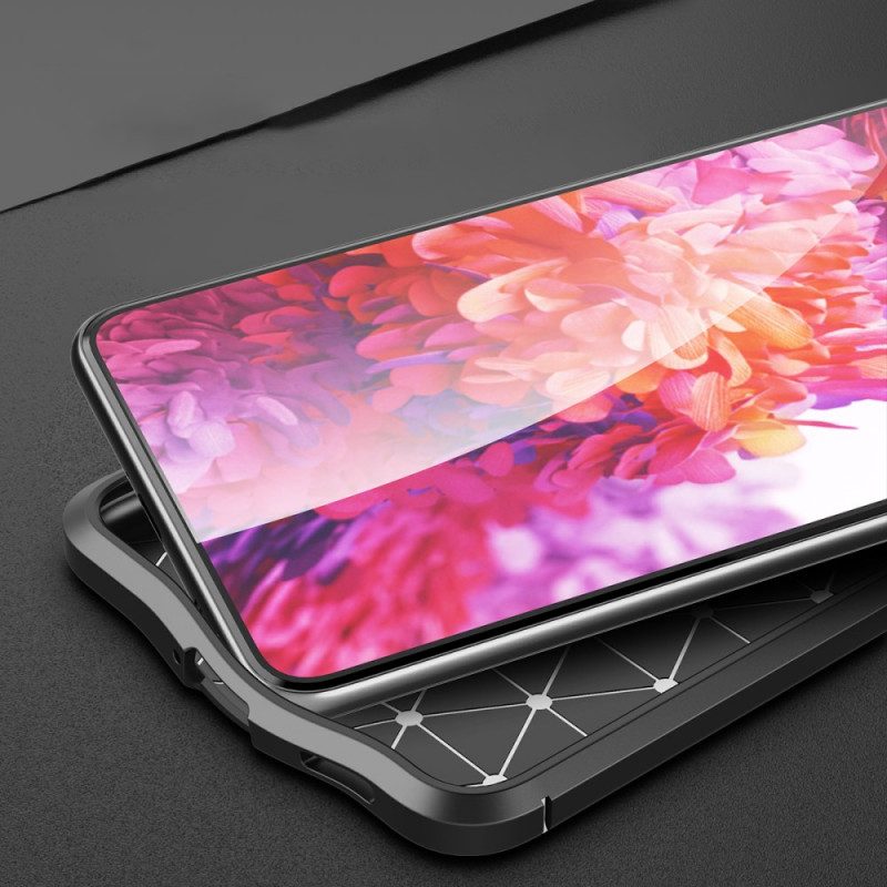 Skal För Samsung Galaxy S22 Plus 5G Double Line Litchi Lädereffekt