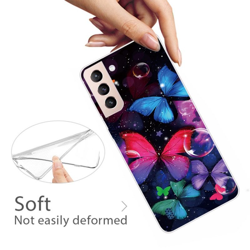Skal För Samsung Galaxy S22 Plus 5G Flexibla Fjärilar