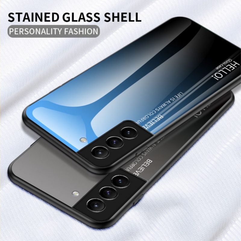 Skal För Samsung Galaxy S22 Plus 5G Hej Härdat Glas