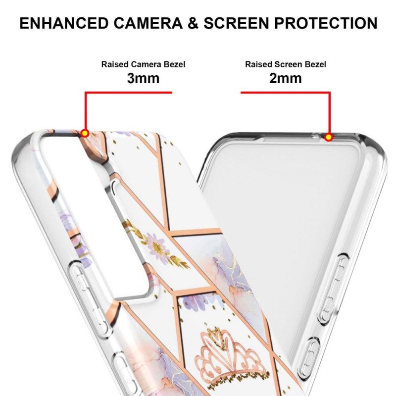 Skal För Samsung Galaxy S22 Plus 5G Marmorerad Krona