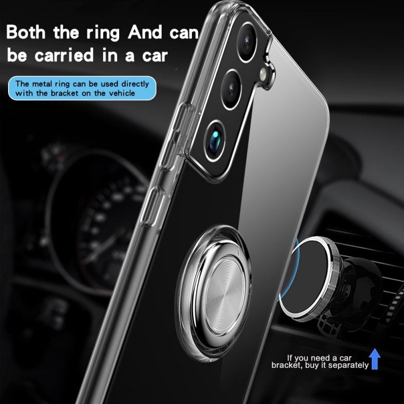 Skal För Samsung Galaxy S22 Plus 5G Transparent Ring-support