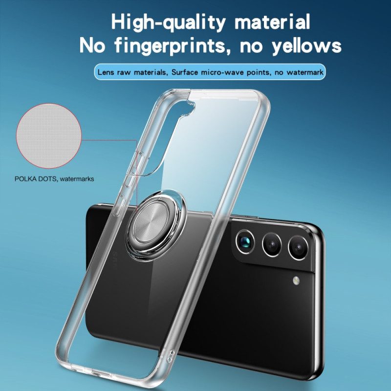Skal För Samsung Galaxy S22 Plus 5G Transparent Ring-support