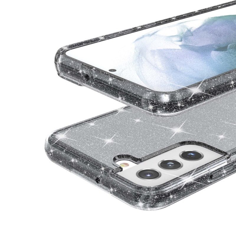 Skal För Samsung Galaxy S22 Plus 5G Transparenta Paljetter