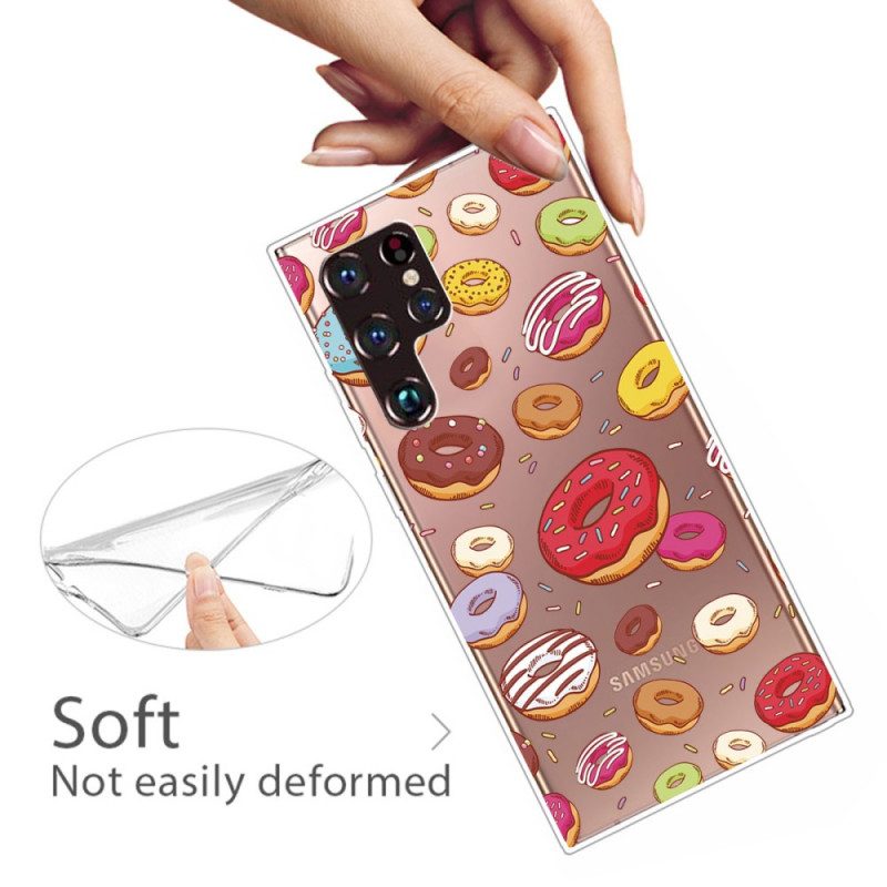 Skal För Samsung Galaxy S22 Ultra 5G Älskar Donuts