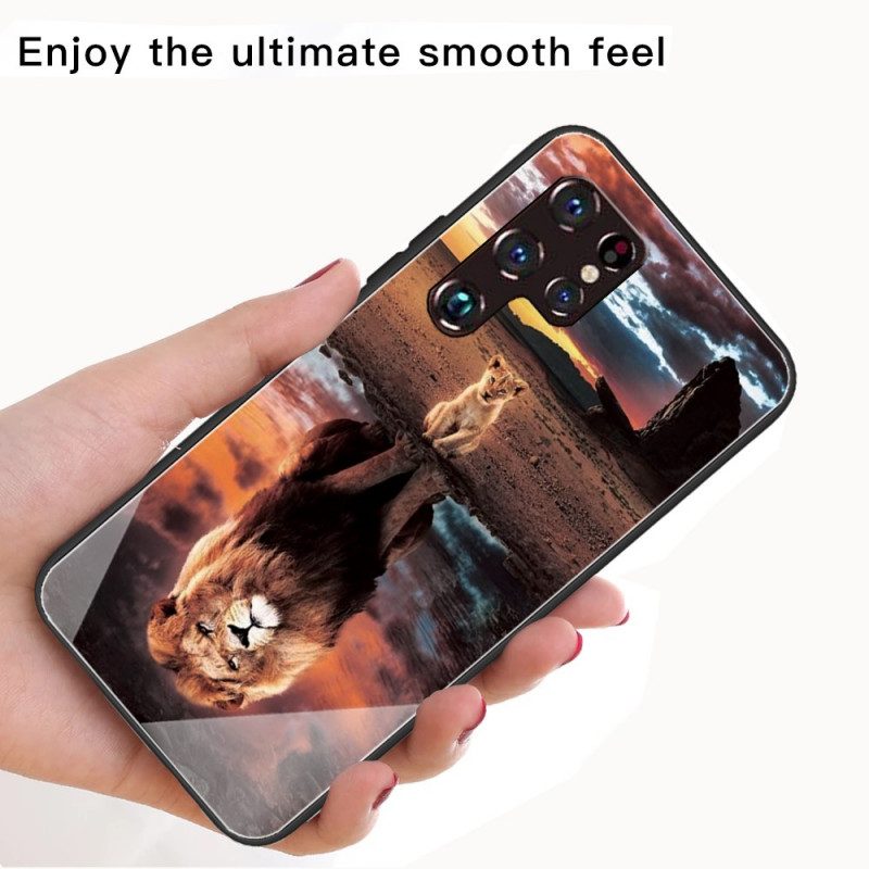 Skal För Samsung Galaxy S22 Ultra 5G Cub Dream Härdat Glas