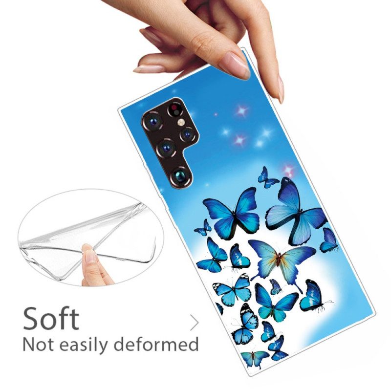 Skal För Samsung Galaxy S22 Ultra 5G Fjärilar Fjärilar 2