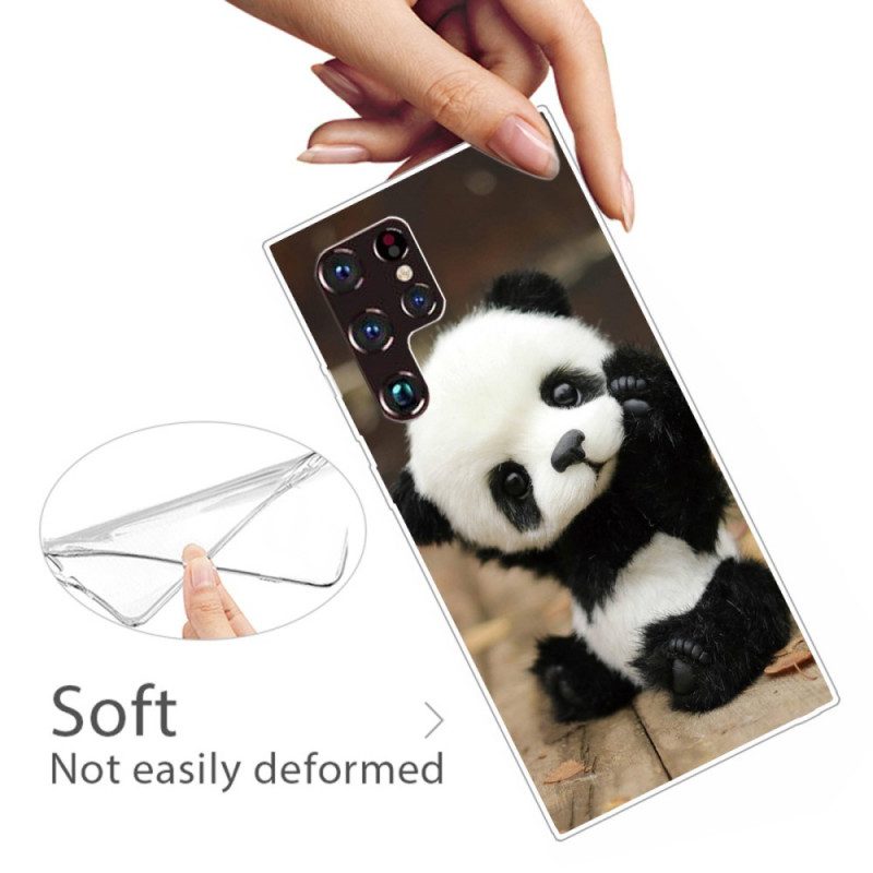 Skal För Samsung Galaxy S22 Ultra 5G Flexibel Panda