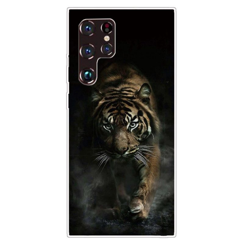 Skal För Samsung Galaxy S22 Ultra 5G Flexibel Tiger