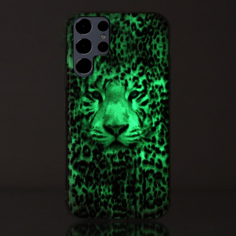 Skal För Samsung Galaxy S22 Ultra 5G Fluorescerande Leopard