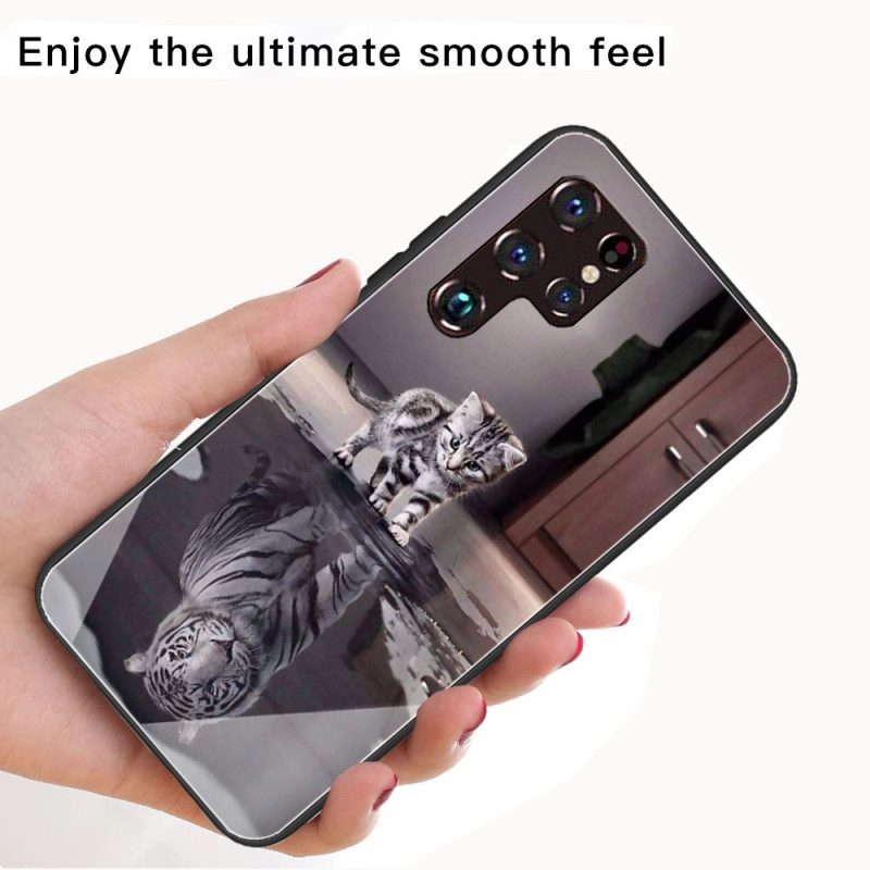 Skal För Samsung Galaxy S22 Ultra 5G Härdat Glas Ernest The Tiger