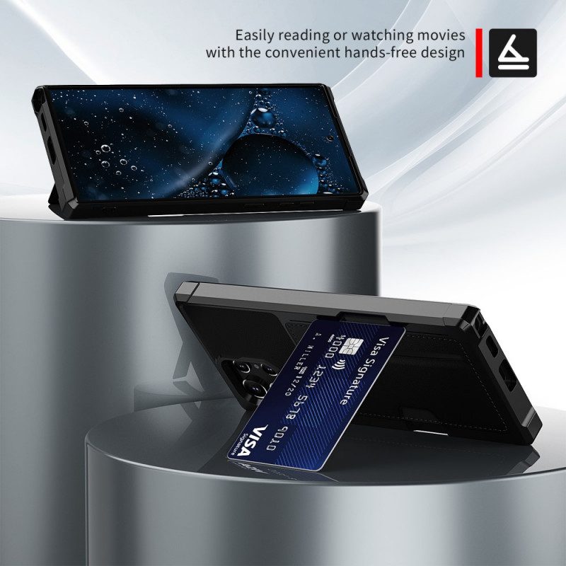 Skal För Samsung Galaxy S22 Ultra 5G Korthållarens Designfäste