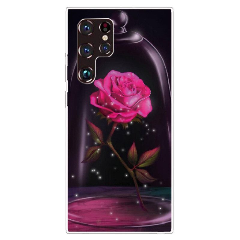Skal För Samsung Galaxy S22 Ultra 5G Magisk Rosa
