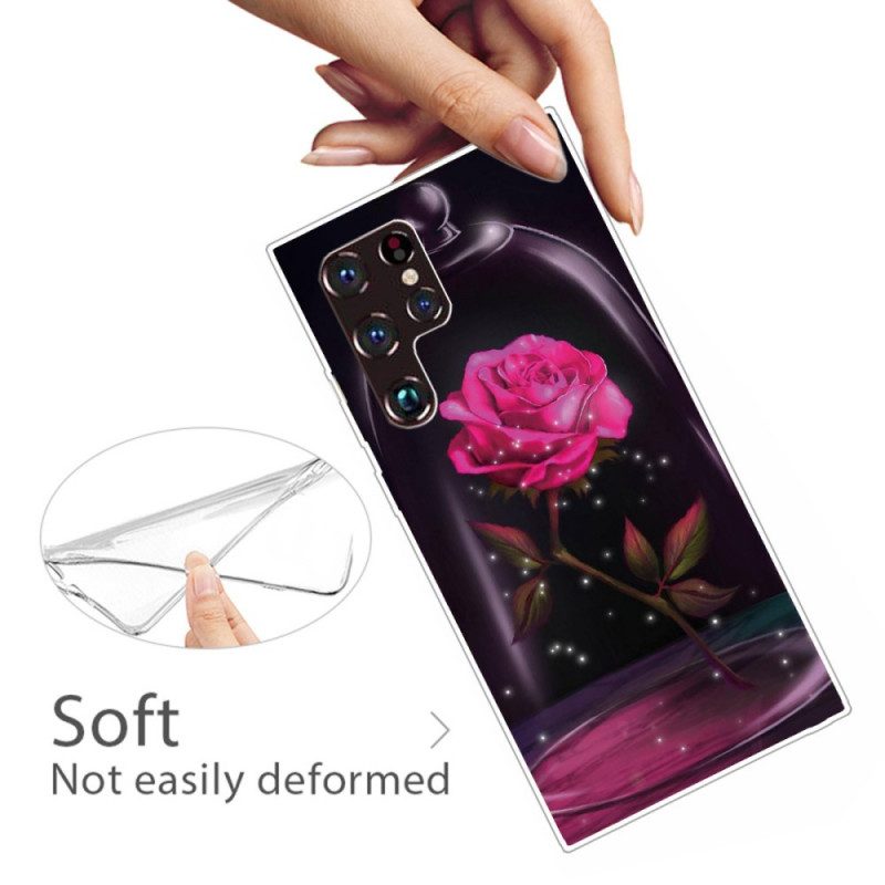 Skal För Samsung Galaxy S22 Ultra 5G Magisk Rosa