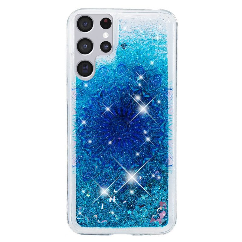 Skal För Samsung Galaxy S22 Ultra 5G Paljett Mandala