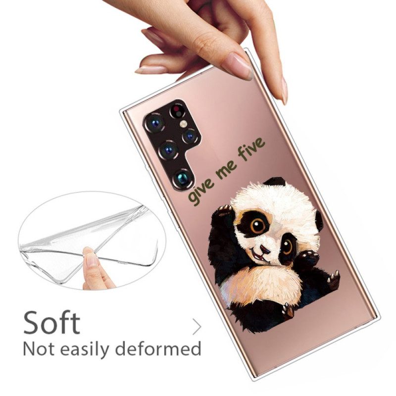 Skal För Samsung Galaxy S22 Ultra 5G Panda Ge Mig Fem