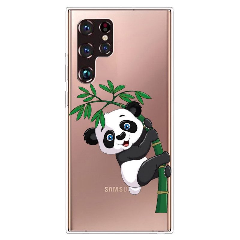 Skal För Samsung Galaxy S22 Ultra 5G Panda På Bambu