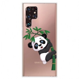 Skal För Samsung Galaxy S22 Ultra 5G Panda På Bambu