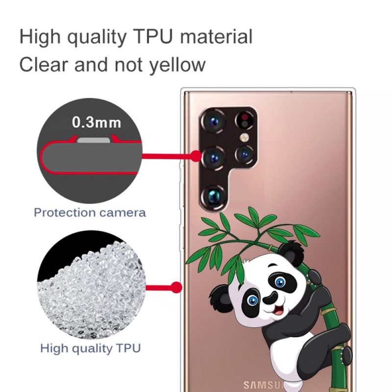 Skal För Samsung Galaxy S22 Ultra 5G Panda På Bambu