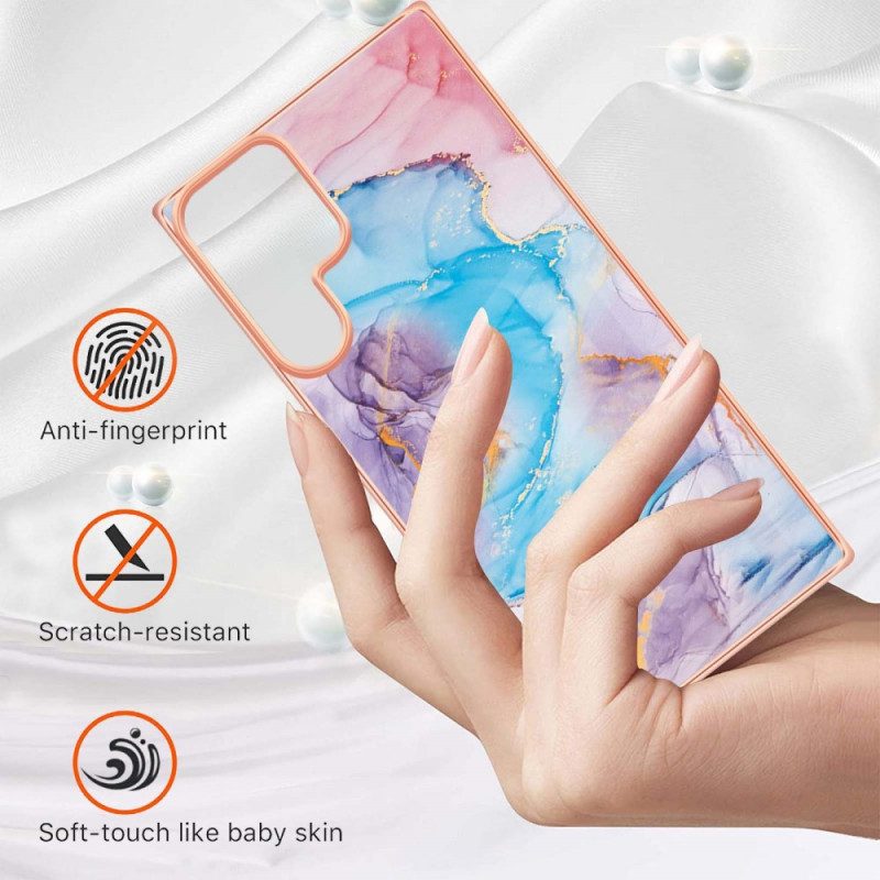 Skal För Samsung Galaxy S22 Ultra 5G Sofistikerad Marmor
