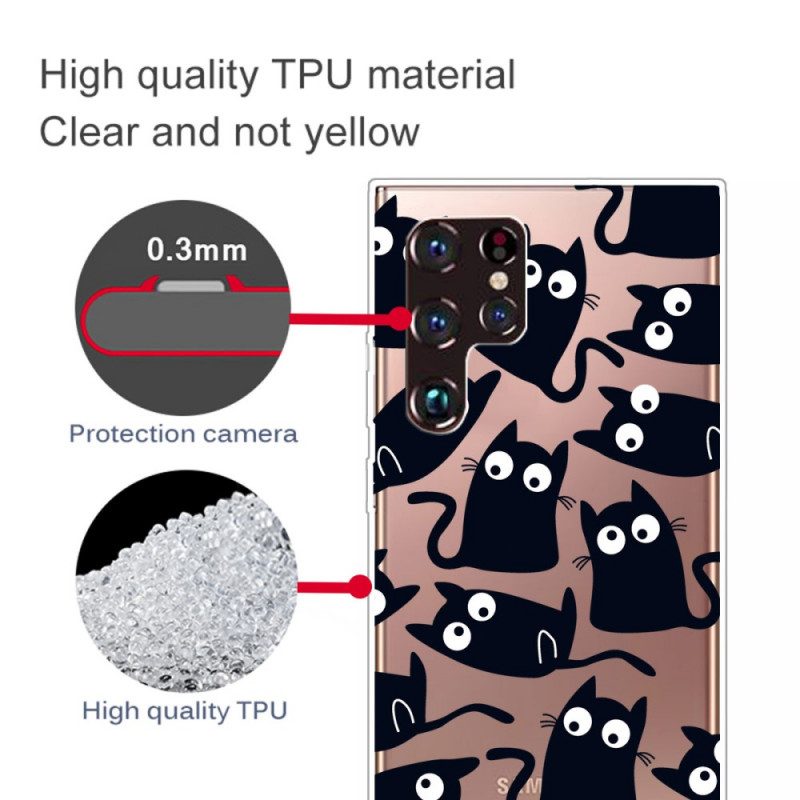 Skal För Samsung Galaxy S22 Ultra 5G Svarta Möss