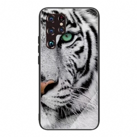 Skal För Samsung Galaxy S22 Ultra 5G Tiger Härdat Glas