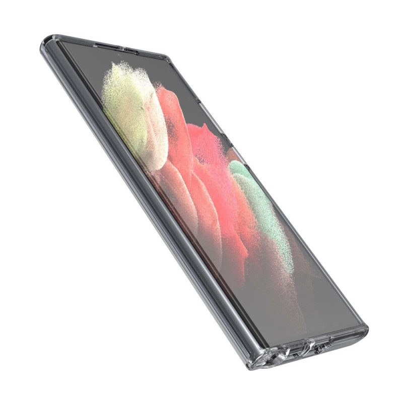 Skal För Samsung Galaxy S22 Ultra 5G Transparent Hybridfärgad