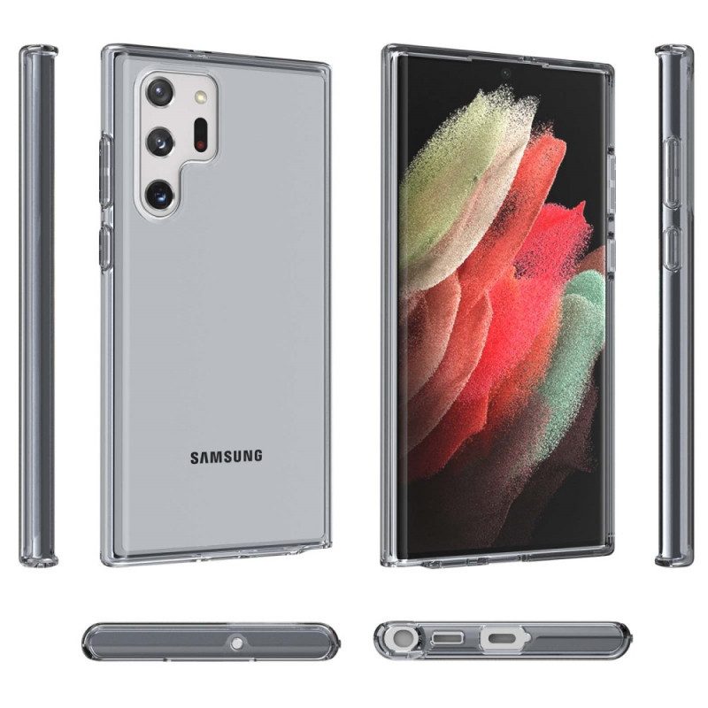 Skal För Samsung Galaxy S22 Ultra 5G Transparent Hybridfärgad